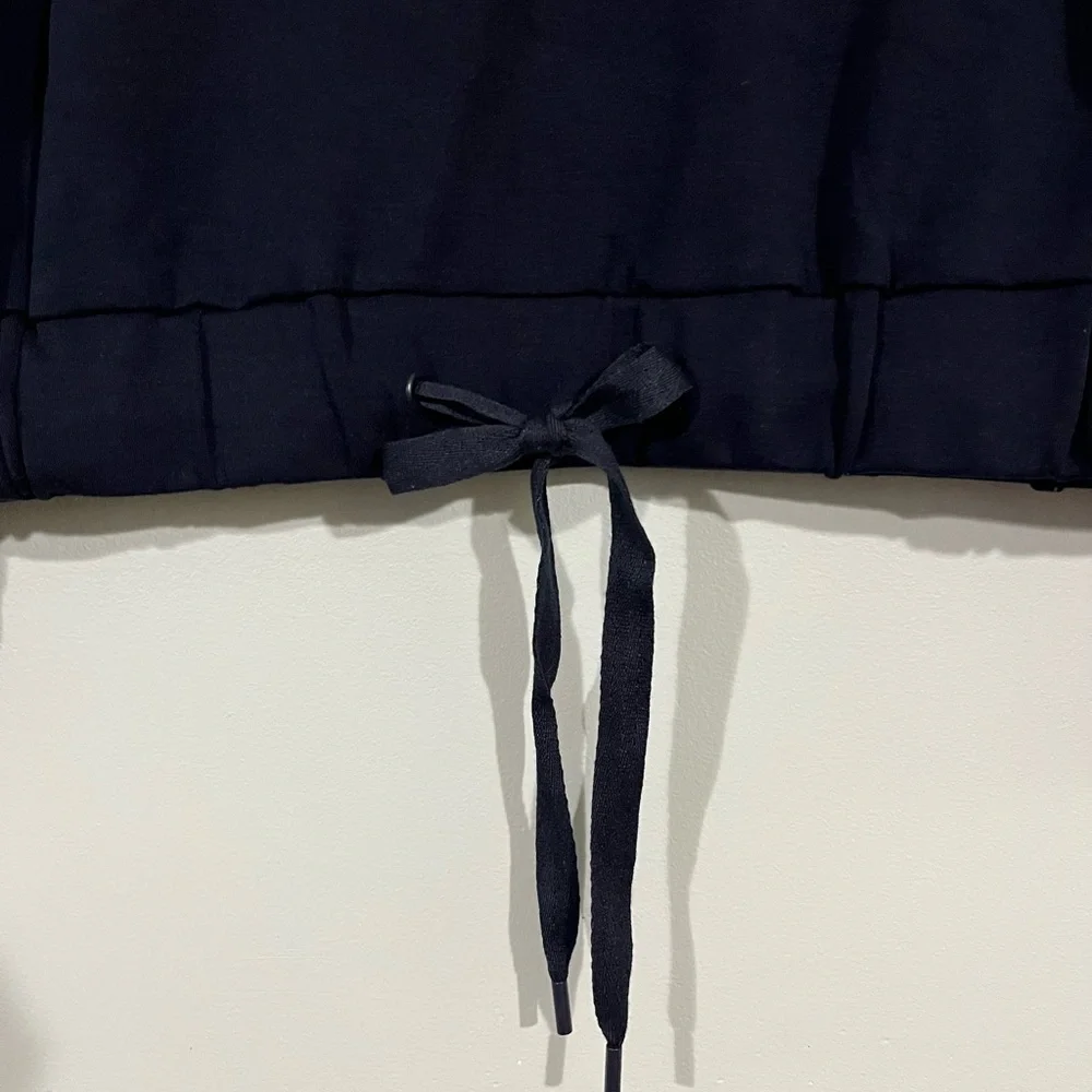 M Magaschoni Size XS dark blue cropped pullover - Picture 4 of 8